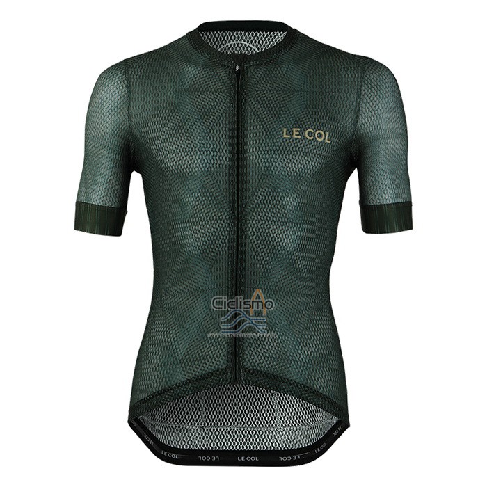 Le Col Ropa Ciclismo Culotte Corto 2020 Hombre Mangas Cortas Profundo Verde